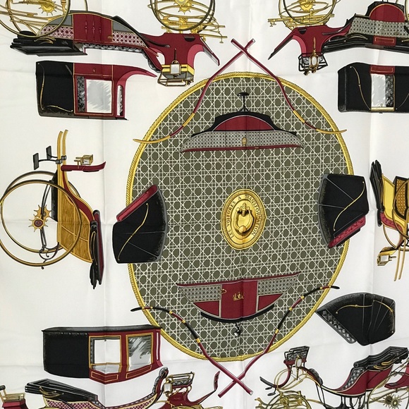 SOLD ⛄️ New Authentic Hermes 100% Silk Scarf - Picture 7 of 16